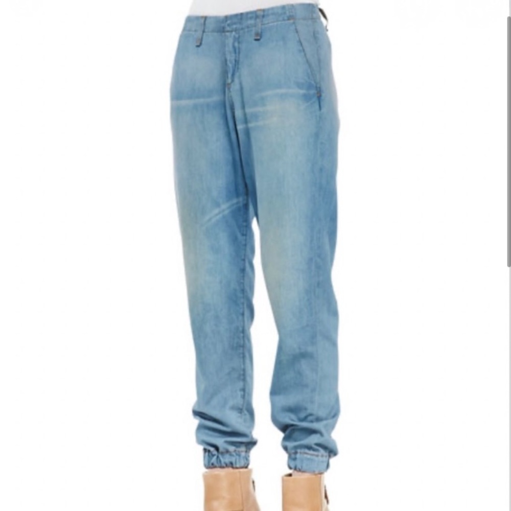 Rag & Bone pajama style chambray joggers